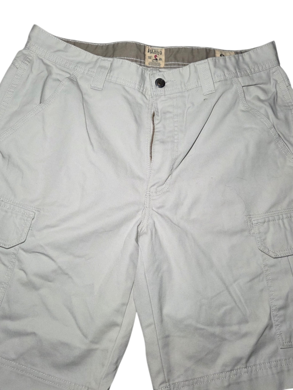 Redhead Men's Light Casual Summer Gray Cargo Shorts Size 34